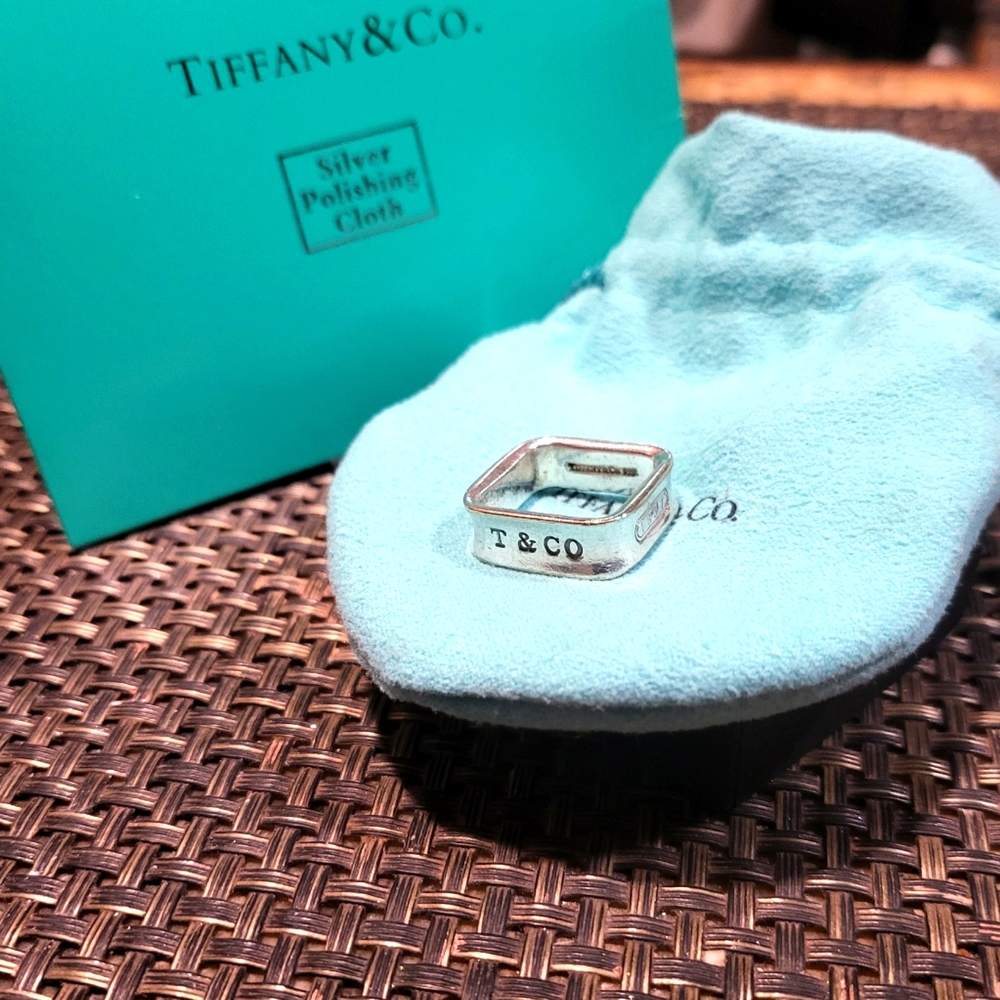 Tiffany & Co Square 1837 Ring